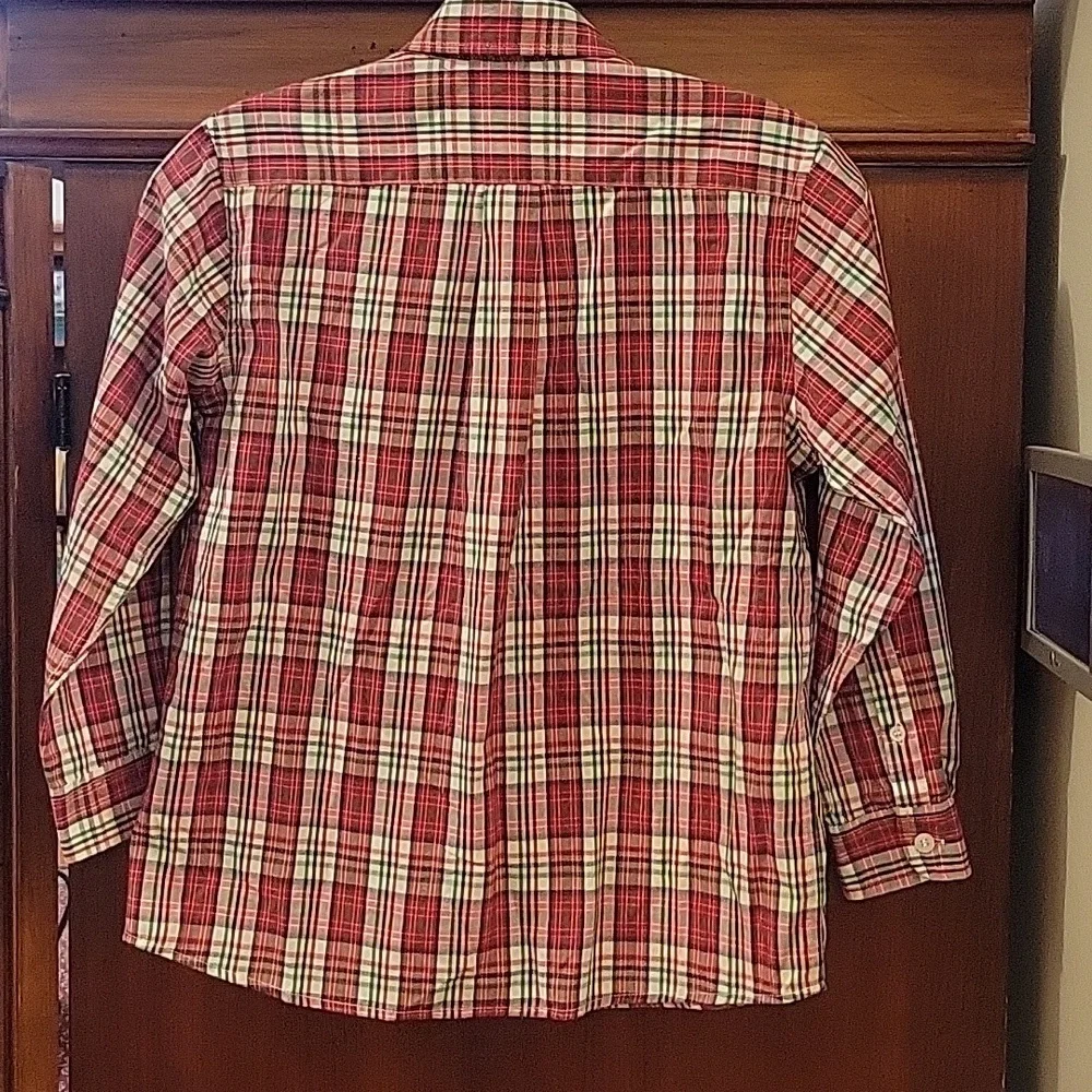 Red Plaid "Roscoe Shirt" by J. Bailey (Bailey Boys) in Size 8 Christmas Church - Picture 2 of 9